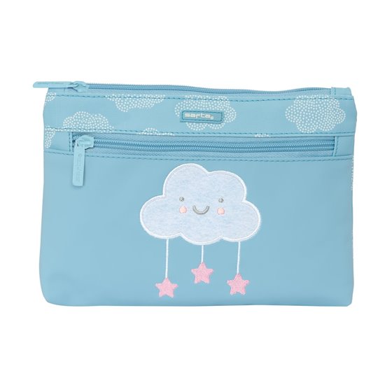 Portatodo Gde. 2 Crem. Fácil Limpieza Safta Preescolar "Nube"23 x 16 x 3 cm.