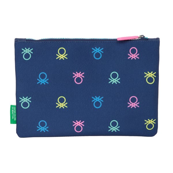 Portatodo Gde. 2 Cremalleras Benetton "Cool"23 x 16 x 3 cm.