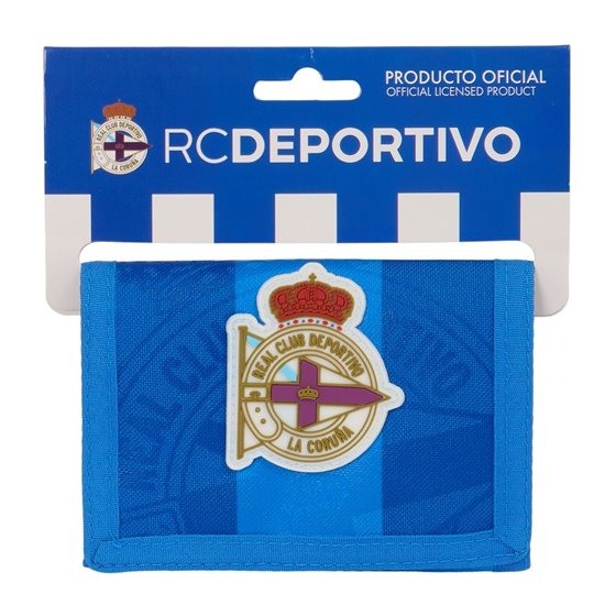 Billetera Con Cabecera Real Deportivo De La Coruña12,5 x 9,5 cm.
