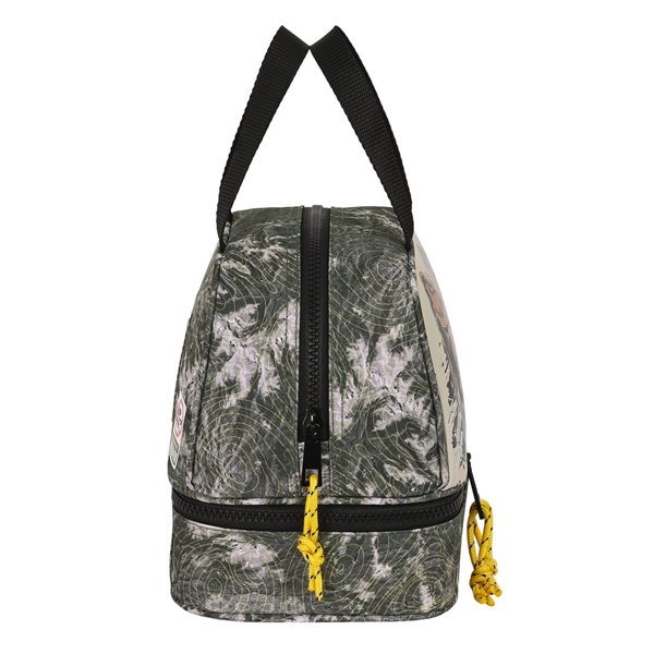 Portameriendas Jurassic World "Warning"20 x 20 x 15 cm.