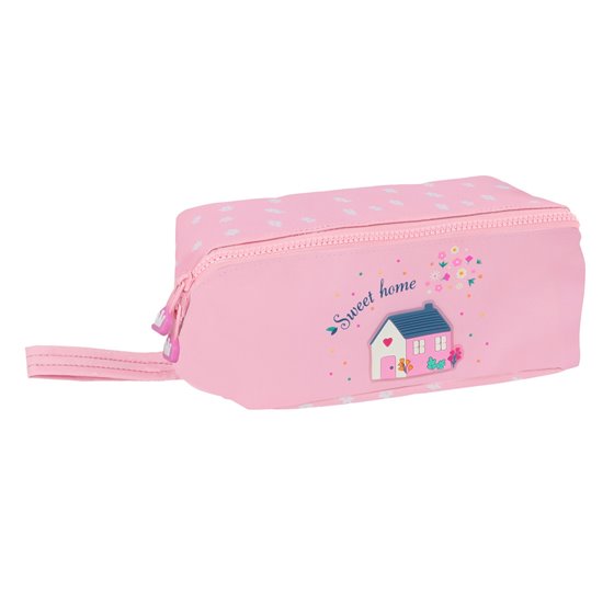 Portatodo Cuadrado Grande Reciclado Glowlab Kids "Sweet Home"22 x 10 x 10 cm.
