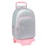 Mochila Con Carro 905 Benetton "Silver"30 x 46 x 14 cm.