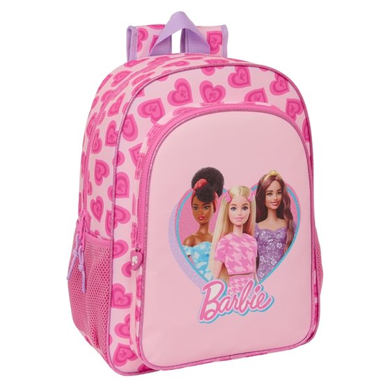 Mochila Adaptable A Carro Barbie "Love"33 x 42 x 14 cm.