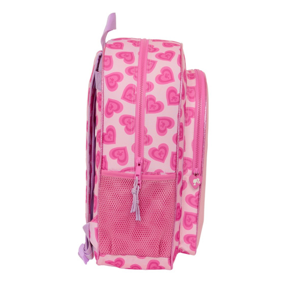 Mochila Adaptable A Carro Barbie "Love"33 x 42 x 14 cm.