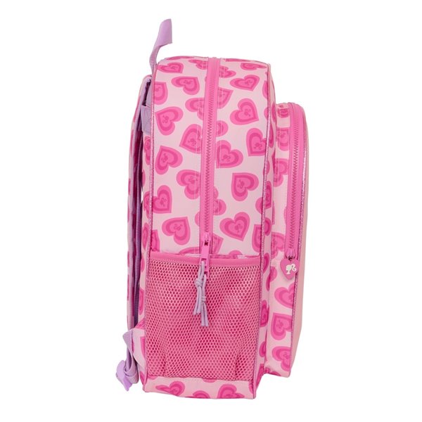Mochila Adaptable A Carro Barbie "Love"33 x 42 x 14 cm.