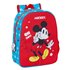 Mochila Infantil Adaptable A Carro Front-Inter Mickey Mouse "Fantastic"26 x 34 x 11 cm.