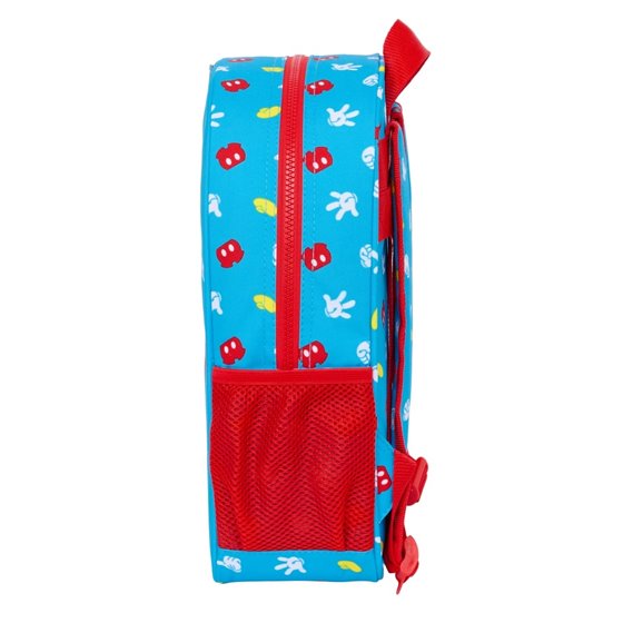 Mochila Infantil Adaptable A Carro Front-Inter Mickey Mouse "Fantastic"26 x 34 x 11 cm.