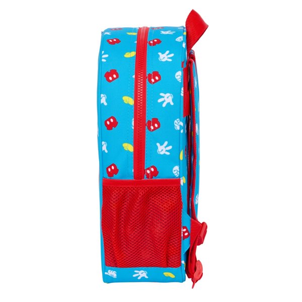 Mochila Infantil Adaptable A Carro Front-Inter Mickey Mouse "Fantastic"26 x 34 x 11 cm.