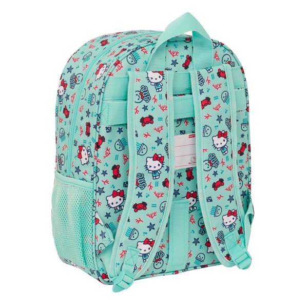 Mochila Infantil Adaptable A Carro Hello Kitty "Sea Lovers"26 x 34 x 11 cm.