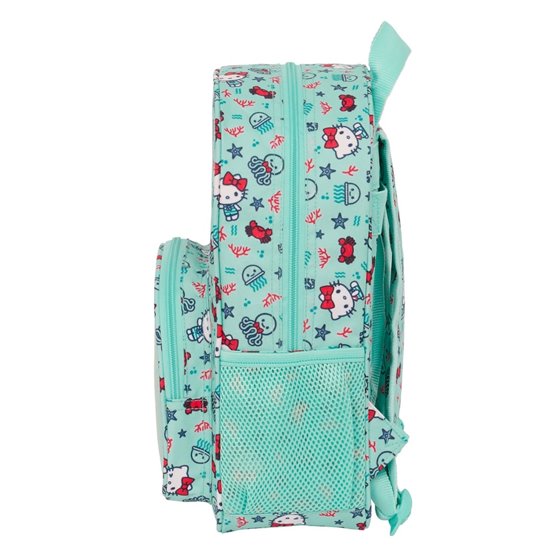 Mochila Infantil Adaptable A Carro Hello Kitty "Sea Lovers"26 x 34 x 11 cm.
