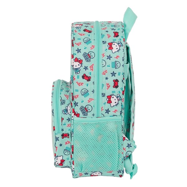 Mochila Infantil Adaptable A Carro Hello Kitty "Sea Lovers"26 x 34 x 11 cm.