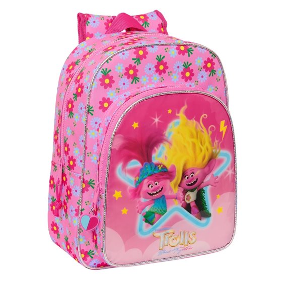 Mochila Infantil Adaptable A Carro Trolls 326 x 34 x 11 cm.