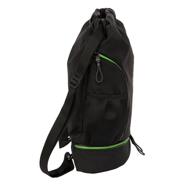 Saco Mochila Kappa "Black"35 x 40 cm.