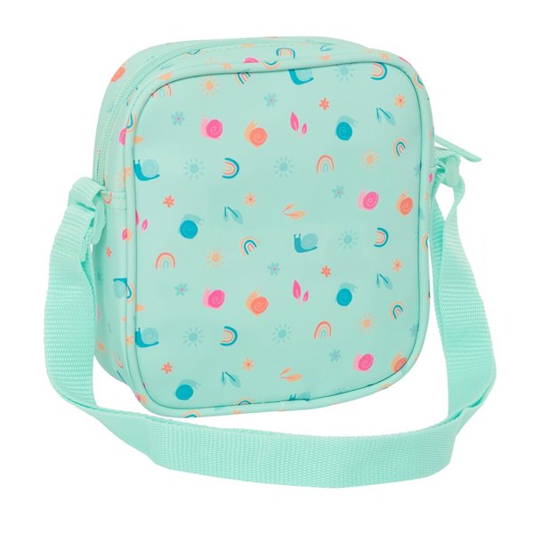 Bolsito Bandolera Fácil Limpieza Safta Preescolar "Caracol"16 x 18 x 4 cm.