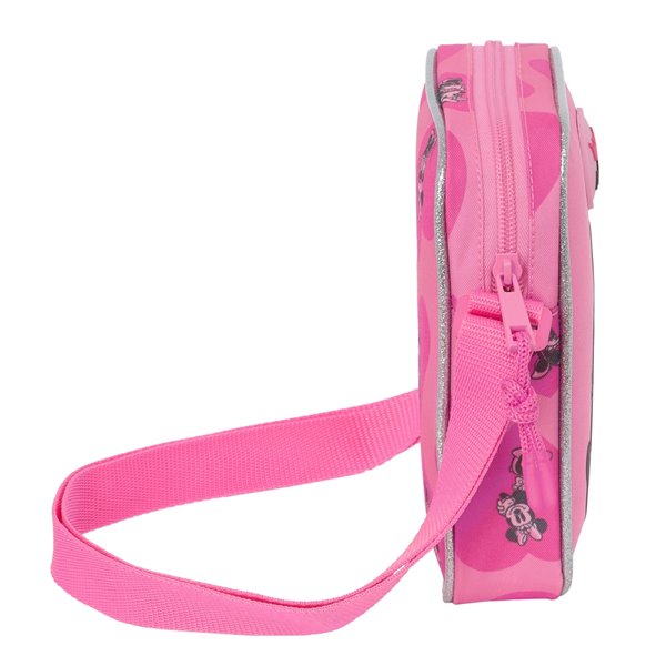 Bolsito Bandolera Minnie Mouse "Loving"16 x 18 x 4 cm.