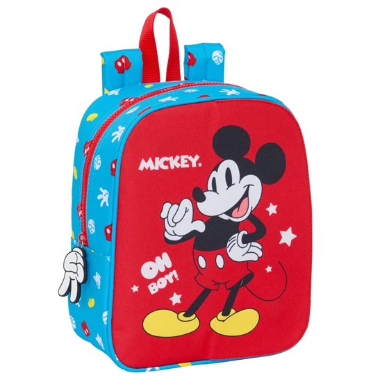 Mochila Guarderia Adaptable A Carro Intercambi Mickey Mouse "Fantastic"22 x 27 x 10 cm.