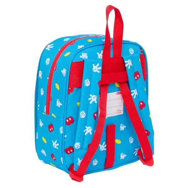 Mochila Guarderia Adaptable A Carro Intercambi Mickey Mouse "Fantastic"22 x 27 x 10 cm.