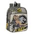 Mochila Guarderia Adaptable A Carro Jurassic World "Warning"22 x 27 x 10 cm.