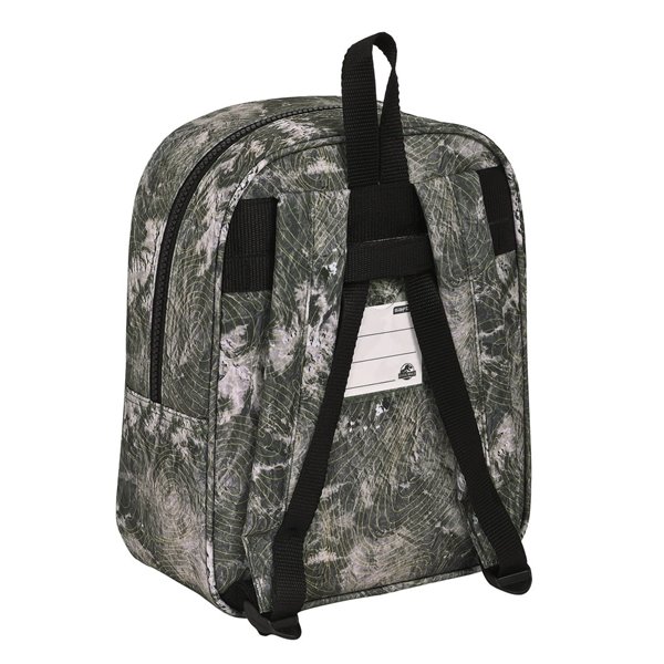 Mochila Guarderia Adaptable A Carro Jurassic World "Warning"22 x 27 x 10 cm.