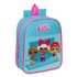 Mochila Guarderia Adaptable A Carro Lol Surprise! "Divas"22 x 27 x 10 cm.