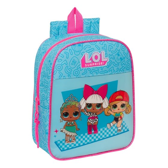 Mochila Guarderia Adaptable A Carro Lol Surprise! "Divas"22 x 27 x 10 cm.