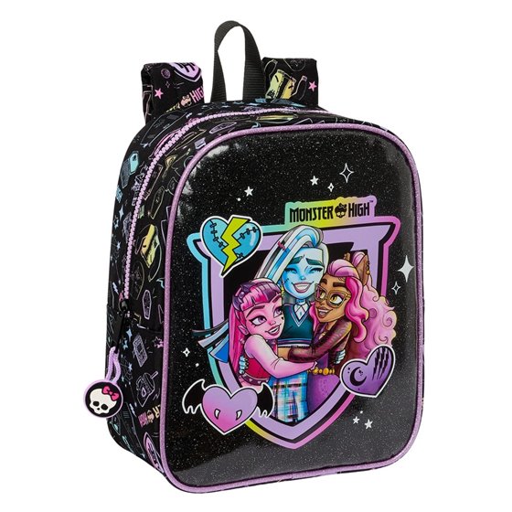 Mochila Guarderia Adaptable A Carro Monster High22 x 27 x 10 cm.