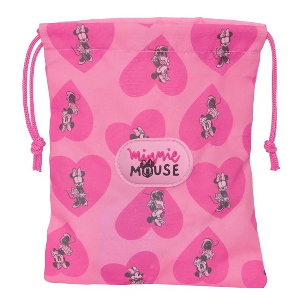 Saquito Merienda Minnie Mouse "Loving"20 x 25 cm.