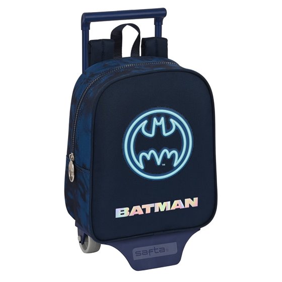Mochila Con Carro 805 Batman "Legendary"22 x 27 x 10 cm.