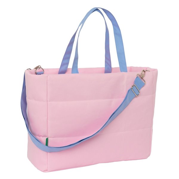 Bolso Con Bolsillo Para Portatil 14,1'' Benetton "Pink"40 x 31 x 17 cm.