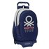 Mochila Con Carro 905 Benetton "Varsity"32 x 44 x 16 cm.