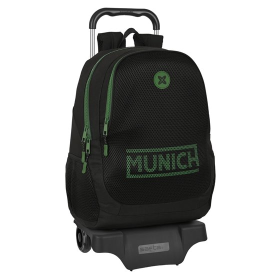 Mochila Con Carro 905 Munich "Caviar"32 x 44 x 16 cm.