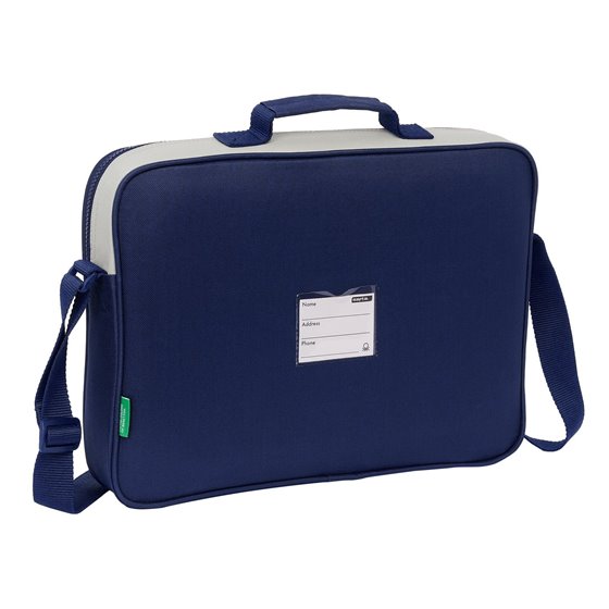 Cartera Extraescolares Benetton "Varsity"38 x 28 x 6 cm.