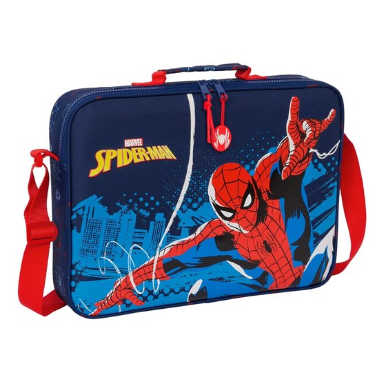 Cartera Extraescolares Spider-Man "Neon"38 x 28 x 6 cm.