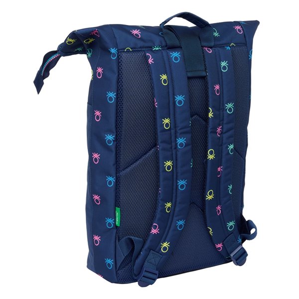 Mochila Solapa Para Portatil 15,6'' Benetton "Cool"28 x 42 x 13 cm.