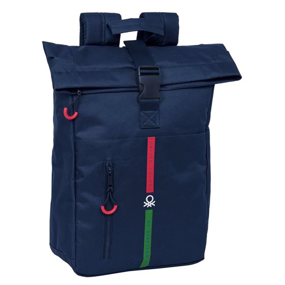 Mochila Solapa Para Portatil 15,6'' Benetton "Italy"28 x 42 x 13 cm.
