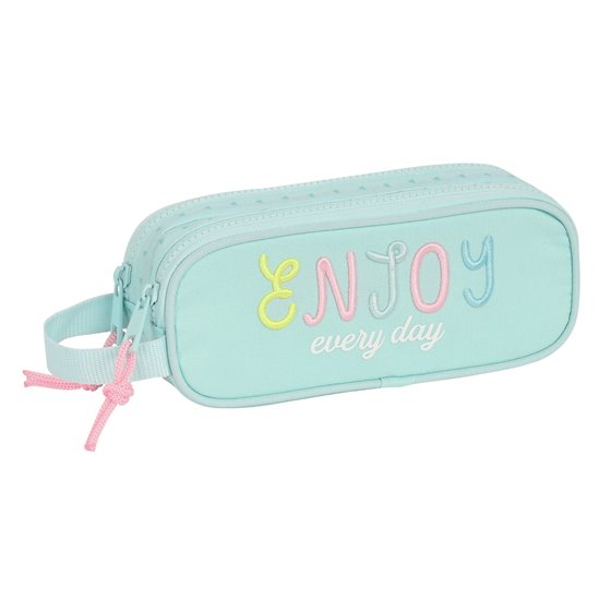 Portatodo Doble Reciclado Blackfit8 "Enjoy"21 x 8 x 6 cm.