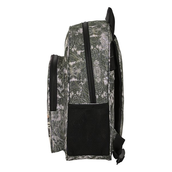 Mochila Infantil Adaptable A Carro Jurassic World "Warning"27 x 33 x 10 cm.