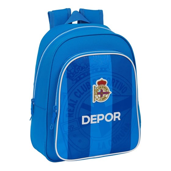 Mochila Infantil Adaptable A Carro Real Deportivo De La Coruña27 x 33 x 10 cm.