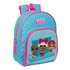 Mochila Infantil Adaptable A Carro Lol Surprise! "Divas"28 x 34 x 10 cm.