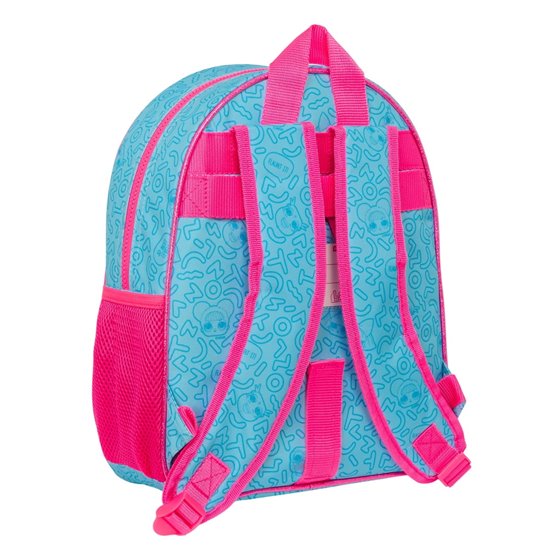 Mochila Infantil Adaptable A Carro Lol Surprise! "Divas"28 x 34 x 10 cm.