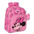 Mochila Infantil Adaptable A Carro Minnie Mouse "Loving"28 x 34 x 10 cm.