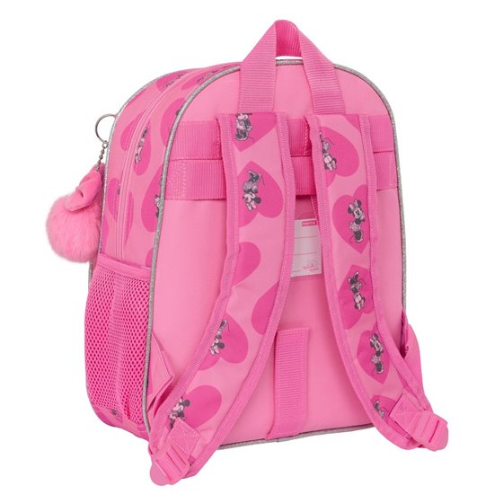 Mochila Infantil Adaptable A Carro Minnie Mouse "Loving"28 x 34 x 10 cm.