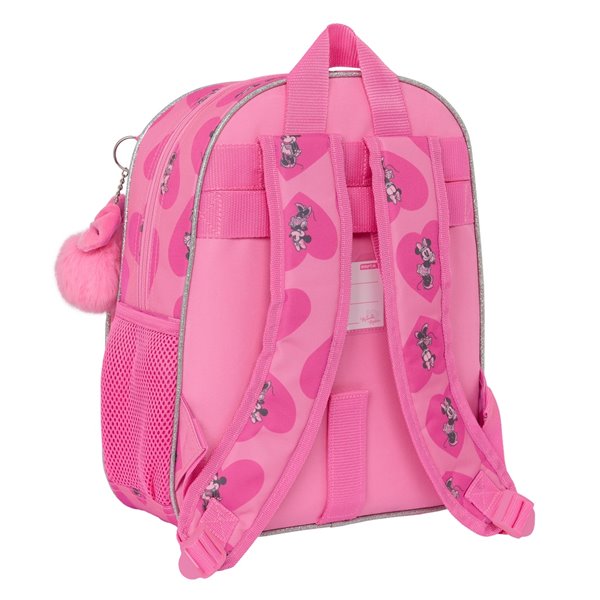 Mochila Infantil Adaptable A Carro Minnie Mouse "Loving"28 x 34 x 10 cm.