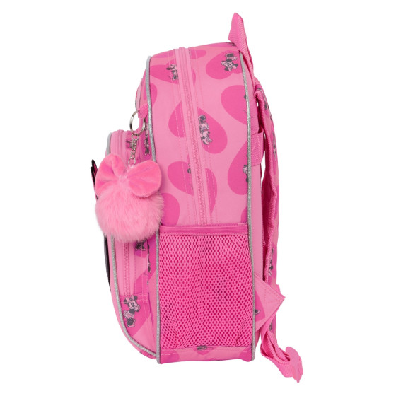 Mochila Infantil Adaptable A Carro Minnie Mouse "Loving"28 x 34 x 10 cm.