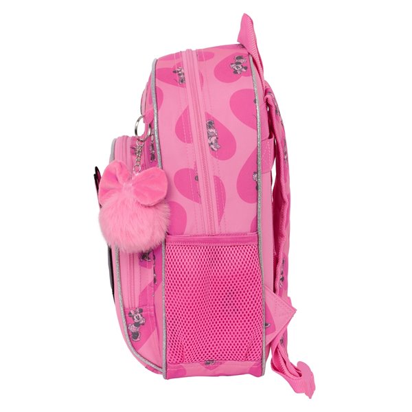 Mochila Infantil Adaptable A Carro Minnie Mouse "Loving"28 x 34 x 10 cm.