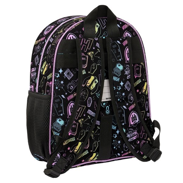 Mochila Infantil Adaptable A Carro Monster High28 x 34 x 10 cm.
