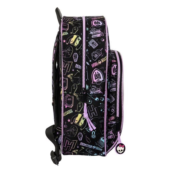 Mochila Infantil Adaptable A Carro Monster High28 x 34 x 10 cm.