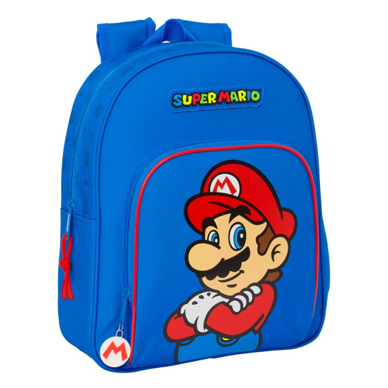Mochila Infantil Adaptable A Carro Super Mario "Play"28 x 34 x 10 cm.