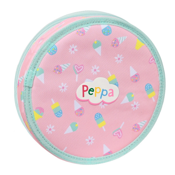 Plumier Redondo 18 Piezas Peppa Pig "Ice Cream"21 x 3,5 cm.