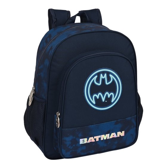 Mochila Junior Adaptable A Carro Batman "Legendary"32 x 38 x 12 cm.